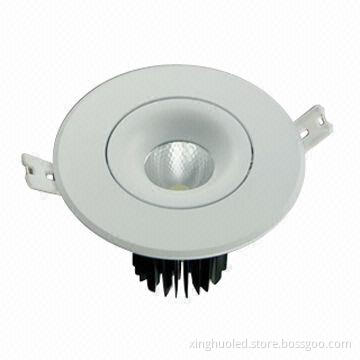 COB LED ceiling downlights, 12W Sharp COB, 100-110lm/W, new design, with forged heat shell